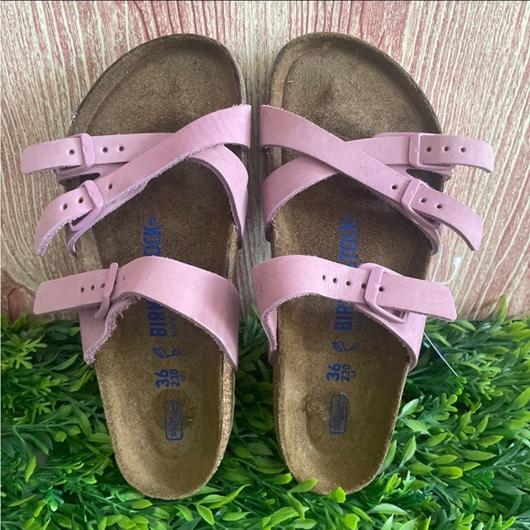 New Birkenstock Franca Soft Footbed Suede Sandals - Picture 5 of 6